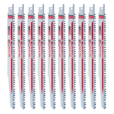 10 x Saxton 240mm Reciprocating wood Sabre Saw Blades R1021L fits Bosch,Makita