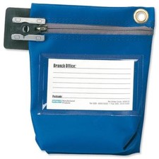 Versapak Cash Bag With Zip Small Blue CCB0-C For Use With Security Seals 127266 