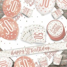 Glitz rose gold 50th - rose,