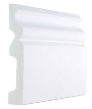 Skirting Boards  White Plastic PS  Ogee 120 x 20 x 2900mm