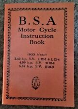 BSA Sloper Instruction Book