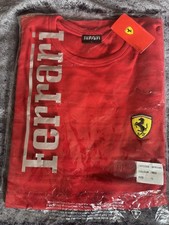 Mens Ferrari Official Scuderia T-Shirt Merchandise Racing T-Shirt Red Large F1