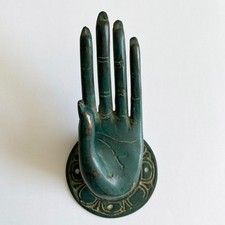 Vintage brass buddha hand - hand, wall