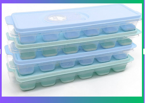 Ice cube trays - ice, clear