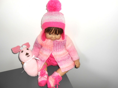 Hand knitted cute - , romper