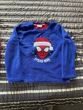 Primark Age 6-7 Years Boys Blue/Red Christmas Pyjamas
