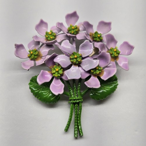 Vintage enameled metal mod - enameled,