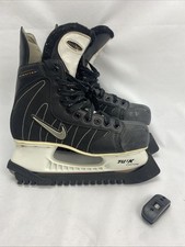 Nike Ignite 6 Ice Hockey Skating Skates Boots Mens Size 8 Black Blade Sharpener