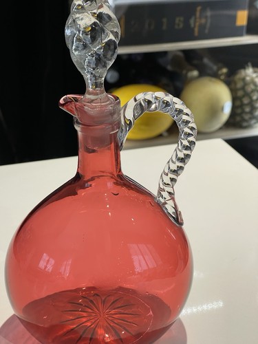 Antique cranberry glass - antique,