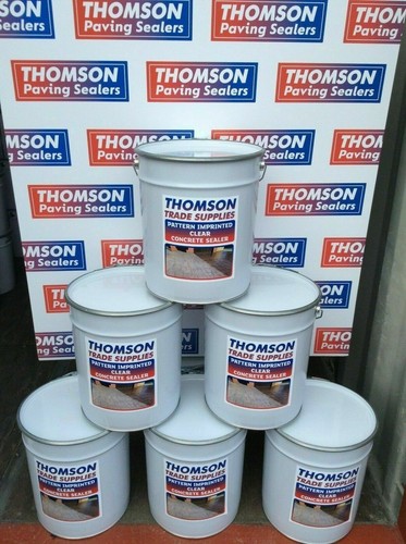 Imprinted concrete clear