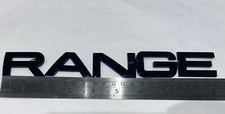 Range Rover Black Gloss Lettering Badge Used Genuine