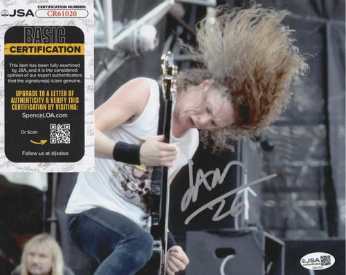 Jason newsted signed 8x10 - jason,