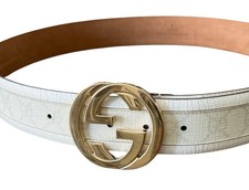 Men’s Gucci White Leather