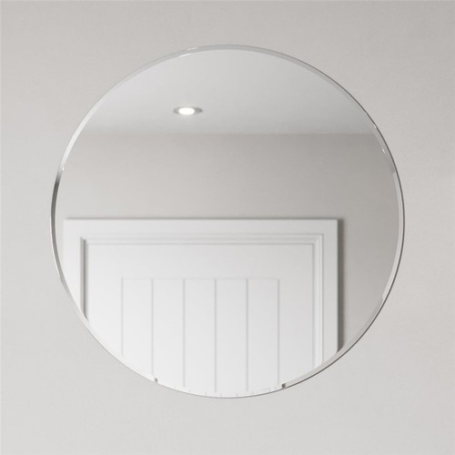 Round bevelled edge bathroom - round,