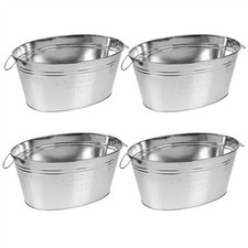 Set of Galvanised Metal Drinks