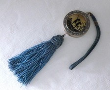 Art Deco Powder Compact with Dancing Nymphs and Hidden Lipstick in the Tassel