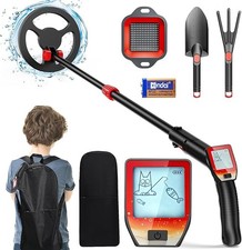 AU LCD Metal Detector Deep Sensitive 350MM Searching Gold Digger Treasure Hunter