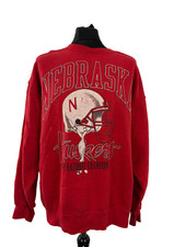 Galt Sand Nebraska Huskers 1994 Champions Sweatshirt Mens Large 42 Red vintage
