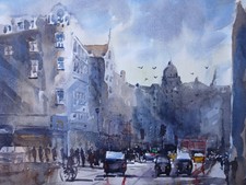 Norfolk Landscape Watercolour Painting - Signed Original 