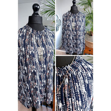 Blue LADIES SHIRT Tunic Blouse