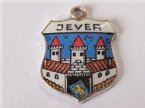 Silver travel shield charm