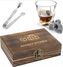 9pcs Whiskey Ice Stone Whiskey Stones Ice Cube Gift Set Serve Cold Drinks Gift