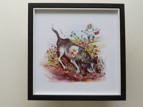 Cartoon dog print - dog,