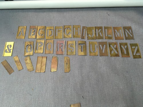 Alphabet of old - +, &