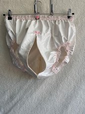 White PVC Pants With Thru