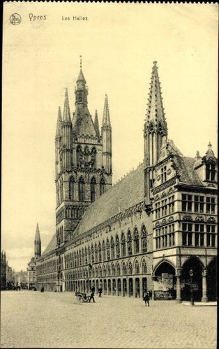 Old postcards ypres west - 10,