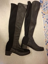 STUART WEITZMAN BLACK SUEDE