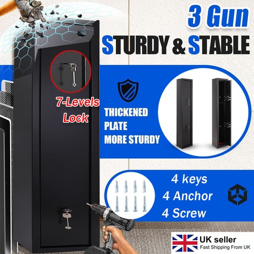 Luxury gun cabinet lockable - 3,