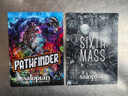 Salopian beer pump clip - pump, badge