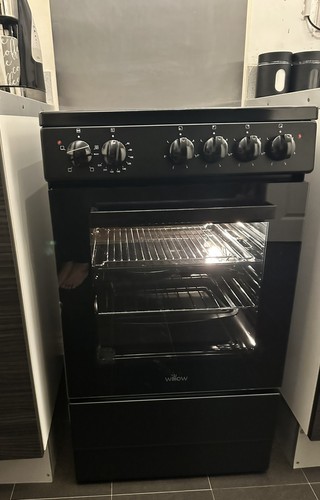 Cooker black electric 50cm - electric,