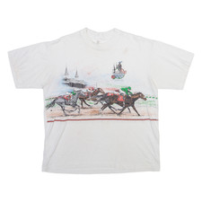 Kentucky Derby Mens T-Shirt White USA XL