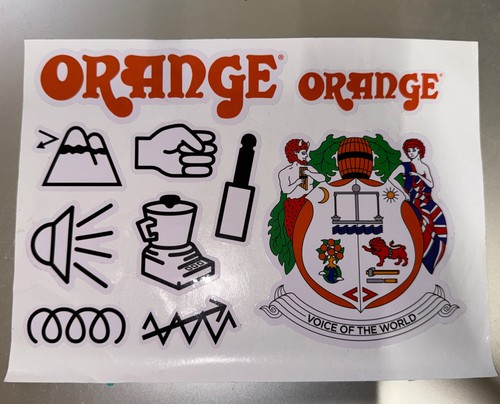 Orange amps sticker - sticker, decal