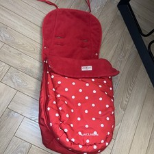 McLaren Footmuff By Cath Kidston Red & White Spotty Polka Dot