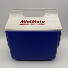 Retro MiniMate by Igloo Blue Cool Lunch Box Drinks Cooler with Flip Lid