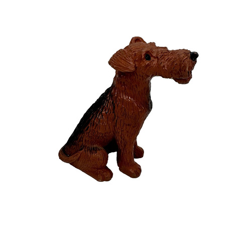 Vintage airedale terrier resin - airedale,