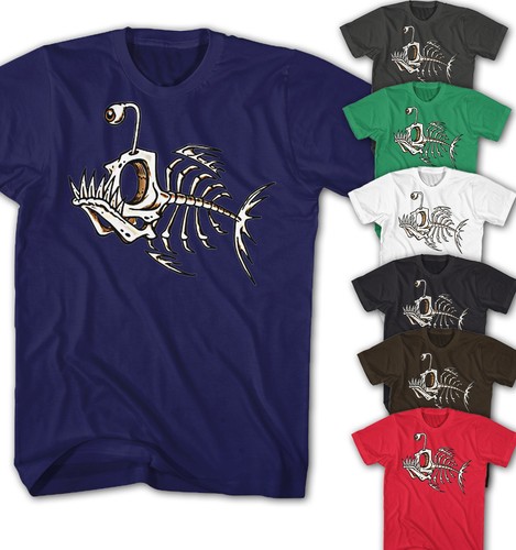 Men fish skull bones - skull,