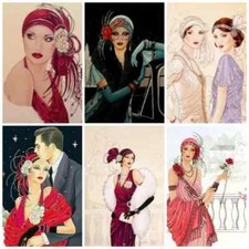 ART DECO FLOWER 2 OF EACH