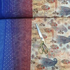 Paisley Sheer Chiffon Material
