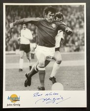 John Greig Signed Rangers Photo Westminster Autographed Editions Collection