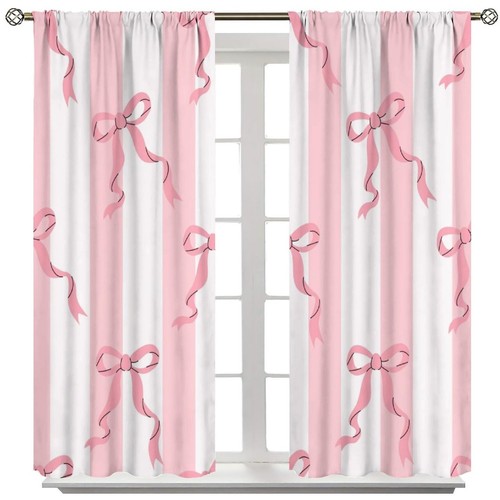 Stripe curtains red ribbon - stripe,