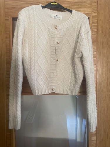 Girls chunky knit cream - h&m,