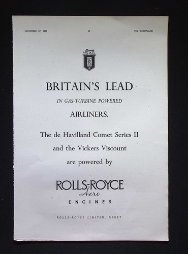 Original 1953 advert - original,