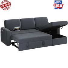 L-Shaped Convertible Sofa