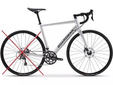Boardman SLR 8.8 Mens Road Bike - Large - Matt Silver (No Wheel/Brake Disc) B+