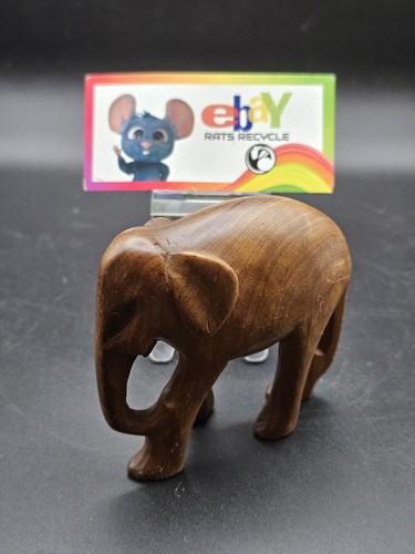 Wood carved elephant sculpture - elephant,