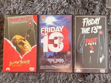 Friday the 13th vhs  Part 1, 2 ,4 - VHS Video..warner ,cic, Tested